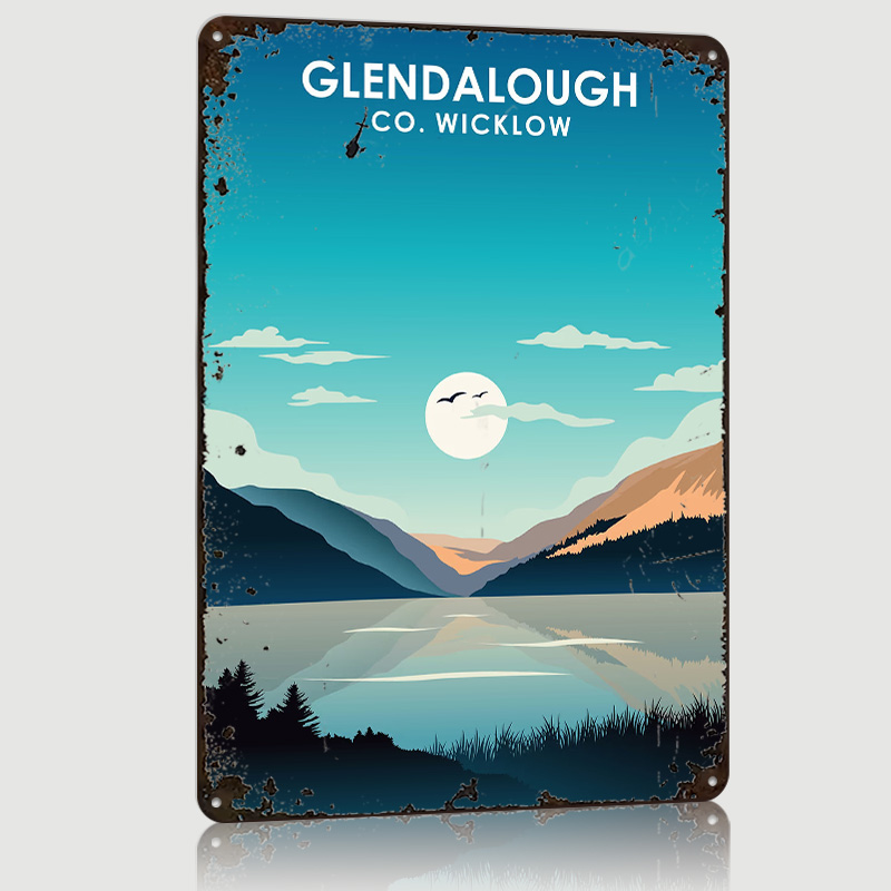 Retro Gaming Ireland - Glendalough Ireland Printed Poster Customized Retro