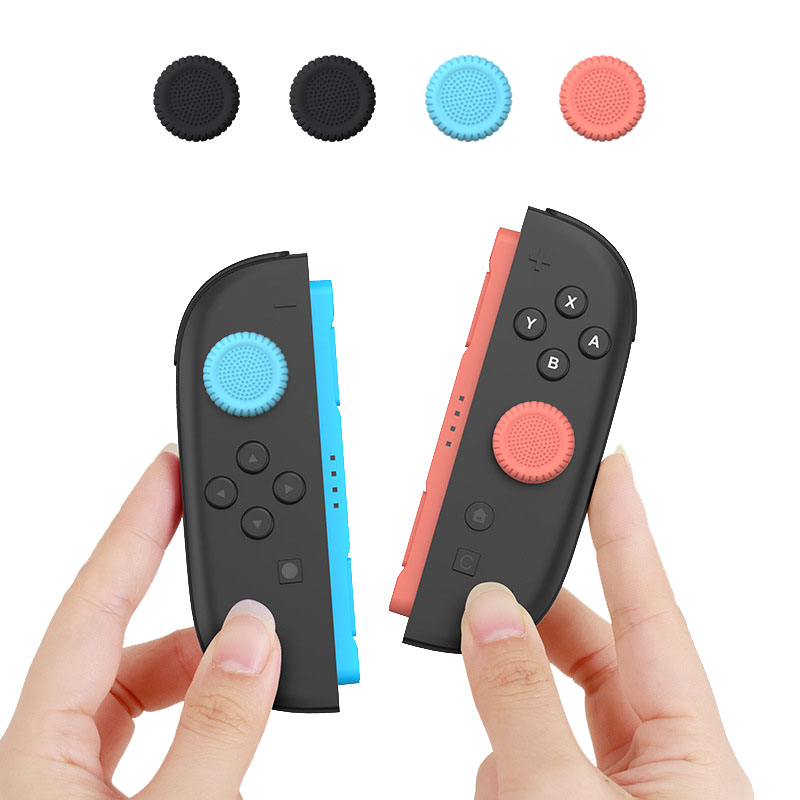 Arcade Button Kit - 4pcs Soft Silicone Joystick Thumb Grips