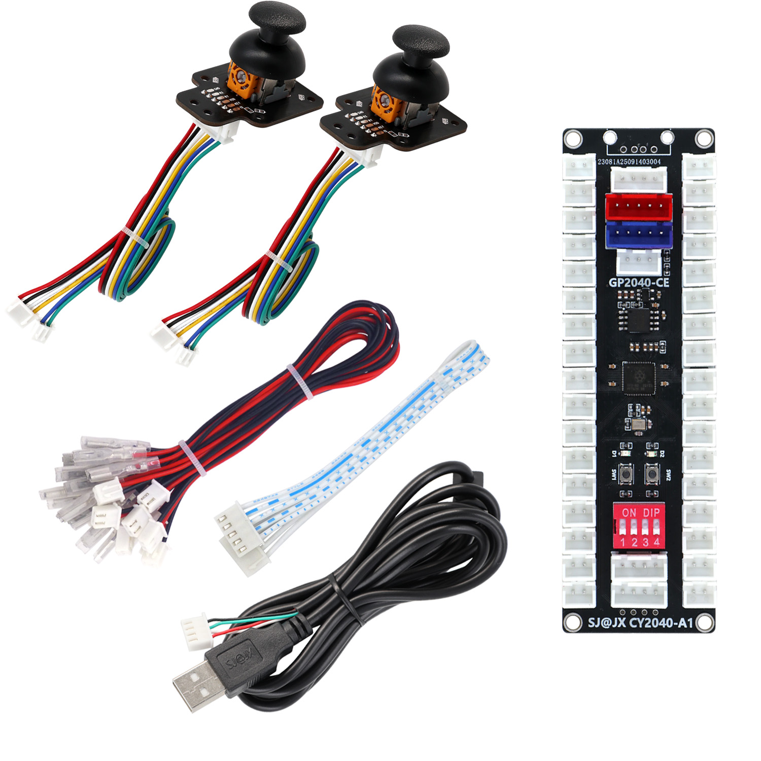 Arcade Button Kit - SJ@JX Arcade Controller Joystick Button Kit