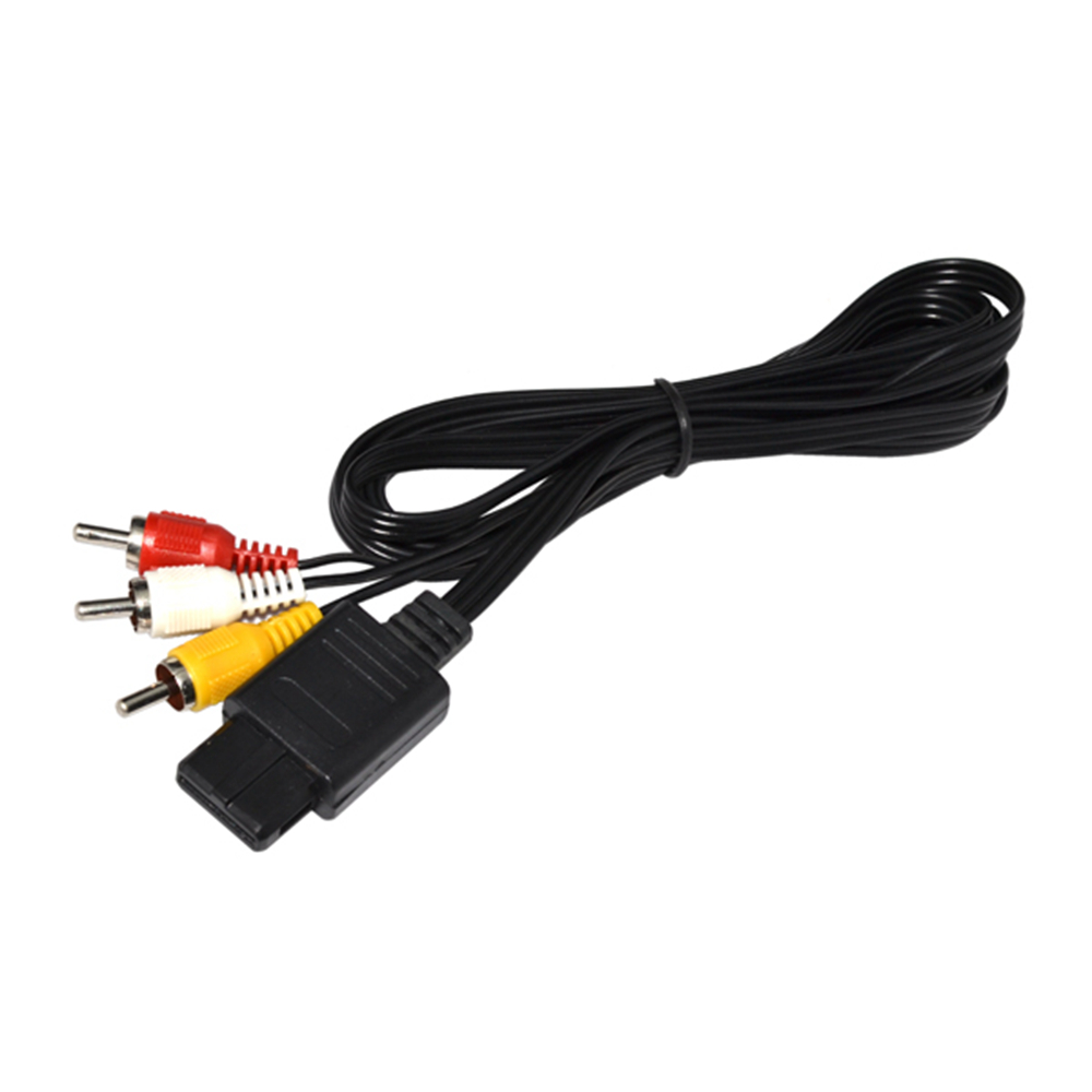 Retro Gaming Cables - 3RCA Audio TV Video Cord AV