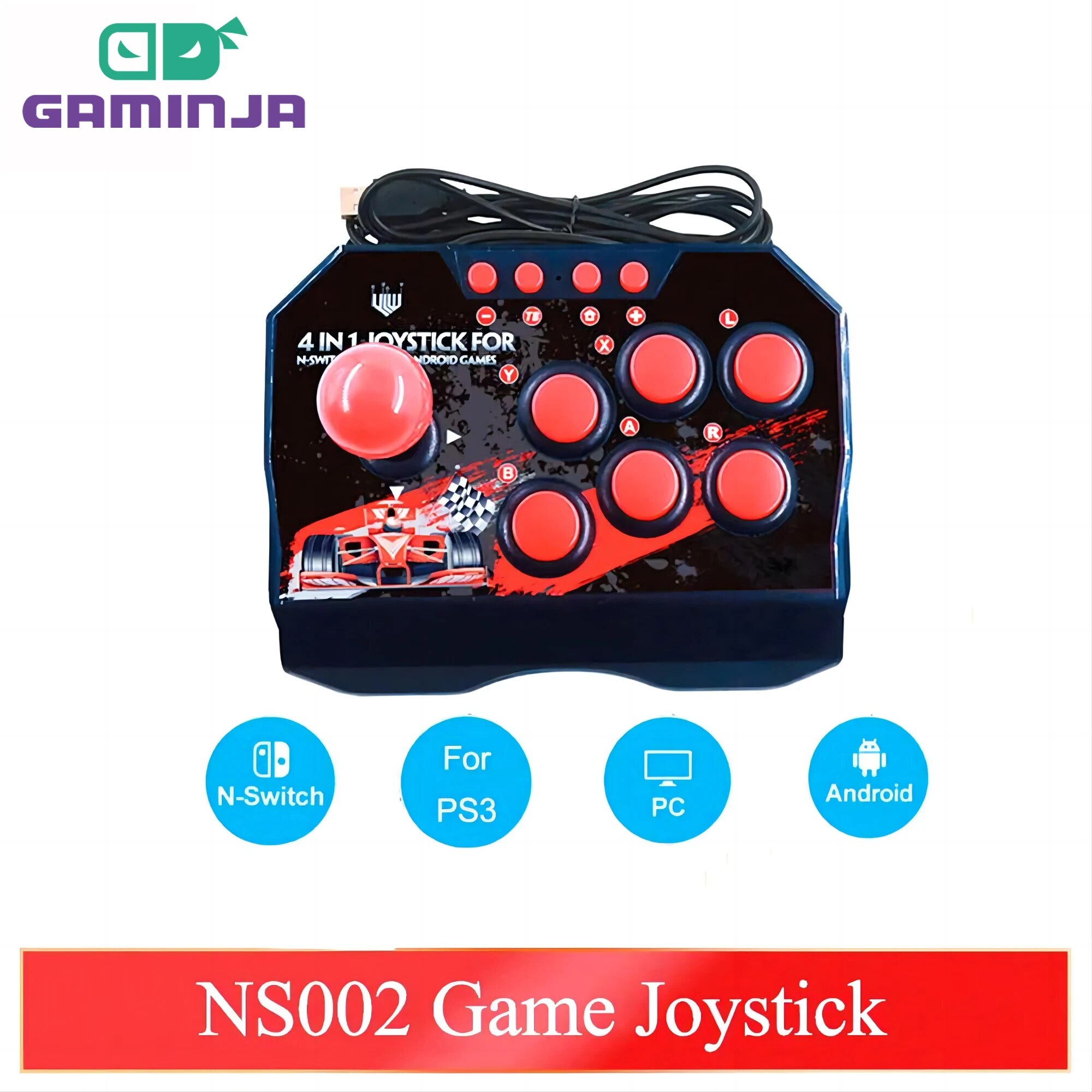 Retro Gaming Device - GAMINJA NS002 4 In 1 Retro
