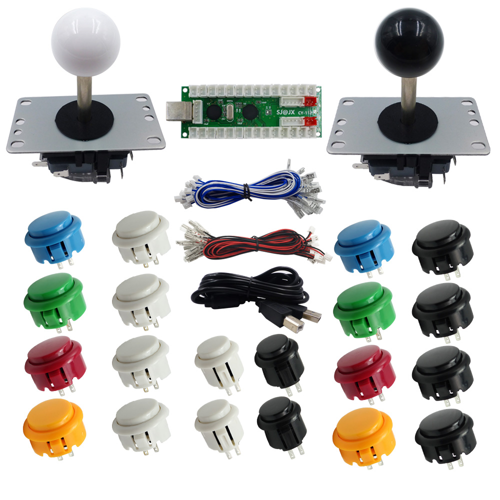 Arcade Button Kit - SJ@JX 2 Player Arcade DIY Kit