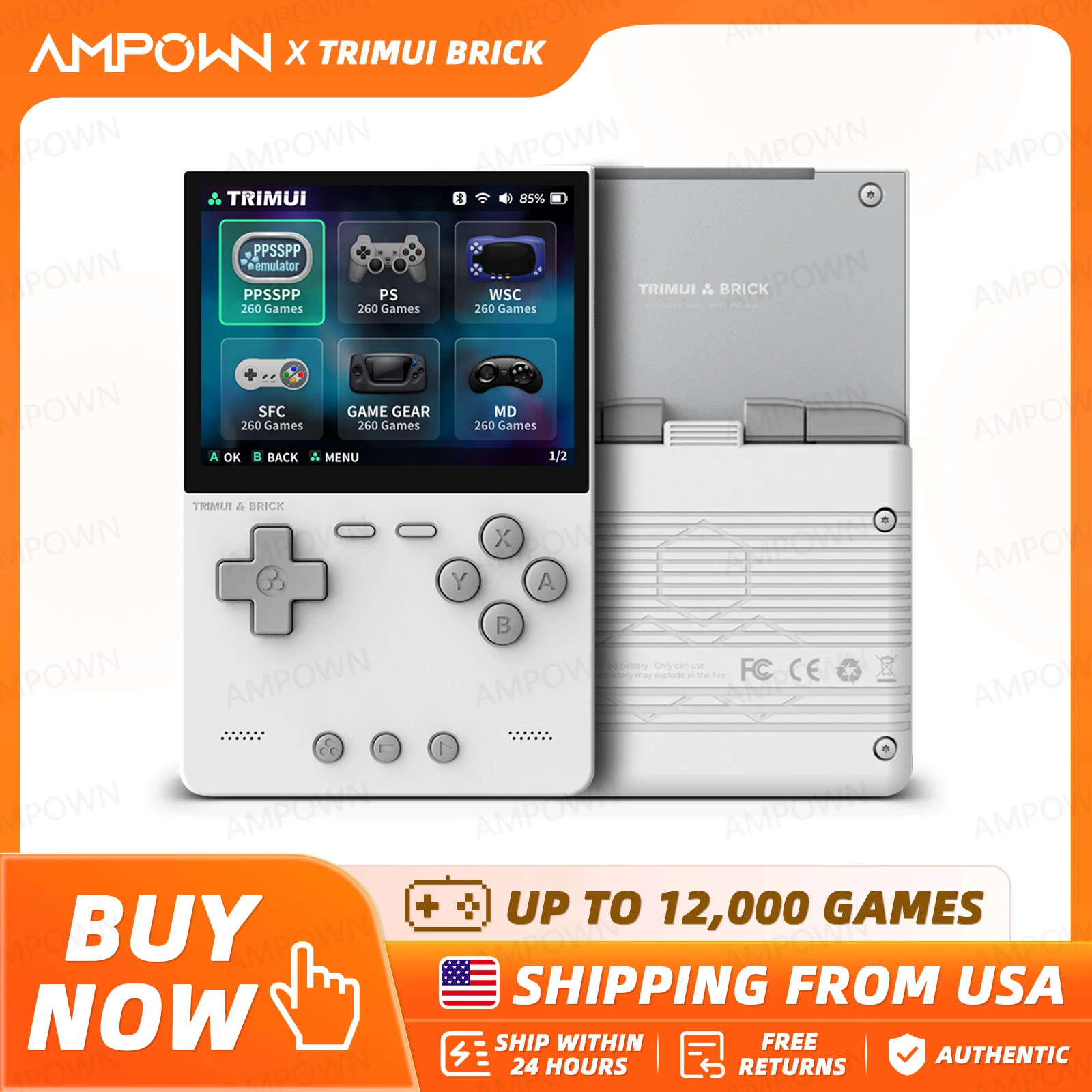 Retro Gaming Console Handheld - TRIMUI BRICK Handheld Game Console 3.2''