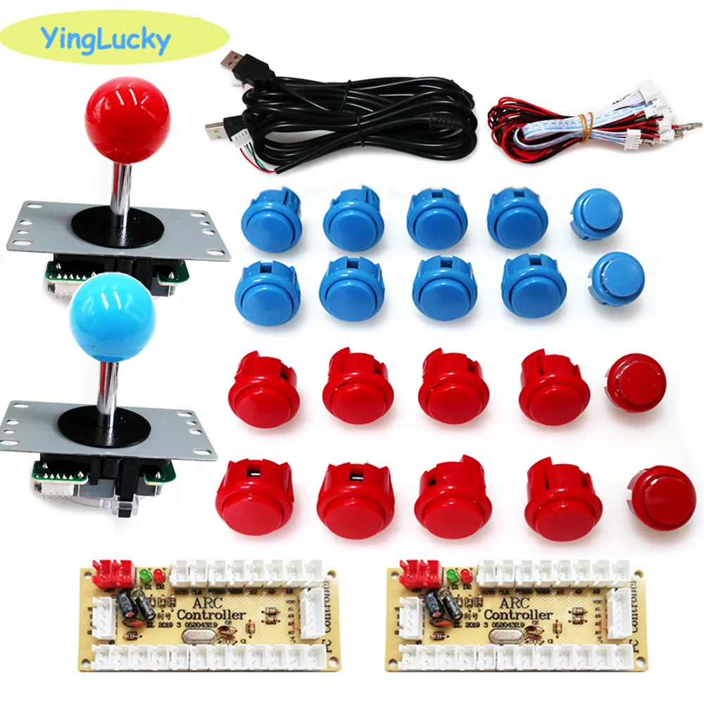Arcade 2 Player Zero Delay Kit - Arcade Button Kit ulasan dan harga