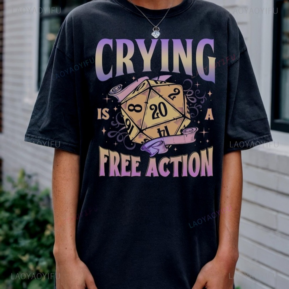 Funny DnD Crying Is A Free Act - Retro Gaming Fun ulasan dan harga