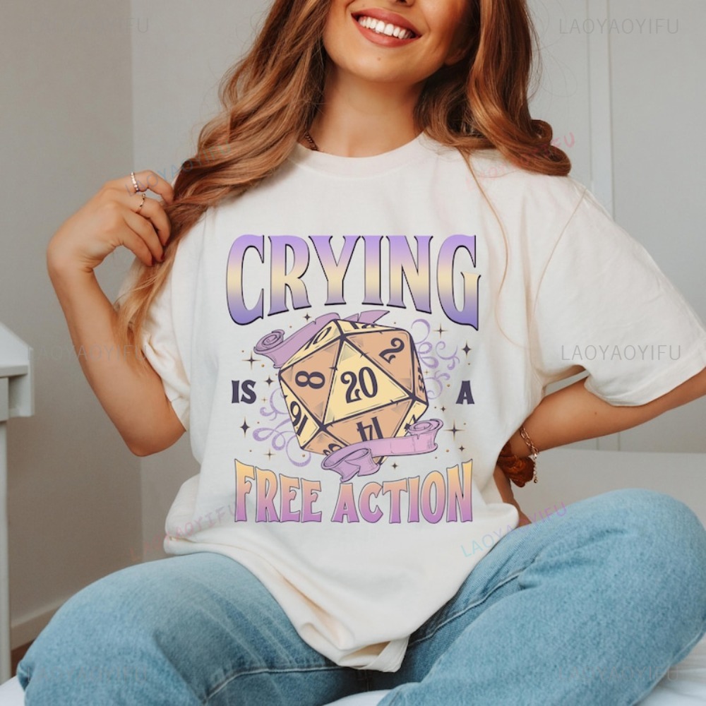 Funny DnD Crying Is A Free Act - Retro Gaming Fun ulasan dan harga
