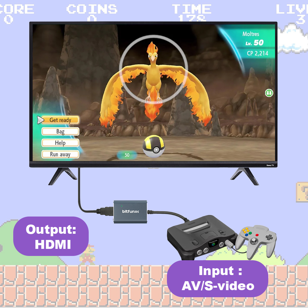 Bitfunx 720P Svideo / AV To HD - Retro Gaming Device ulasan dan harga