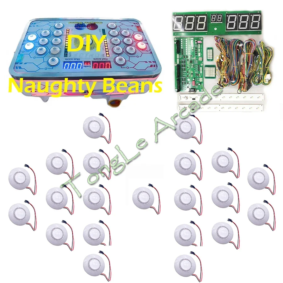 Naughty Beans DIY kit, Coin op - Arcade Button Kit ulasan dan harga
