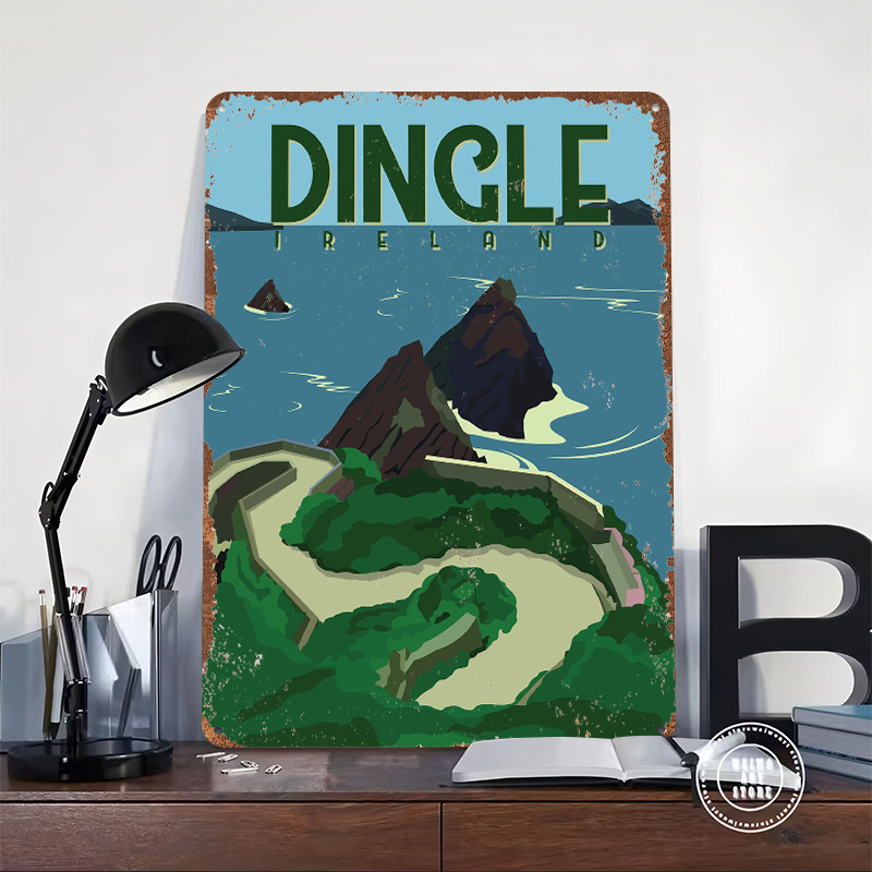 Dingle Ireland Travel Printed  - Retro Gaming Ireland ulasan dan harga