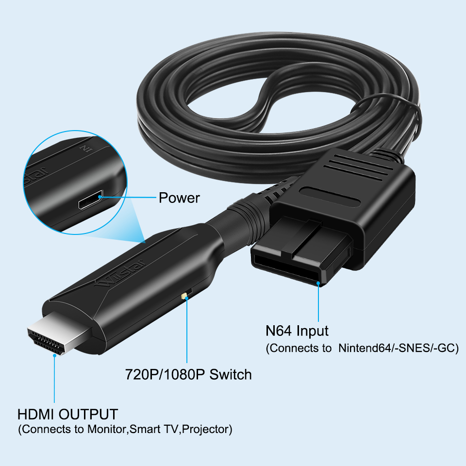 N64 to HDMI-compatible cable C - Retro Gaming Cables ulasan dan harga
