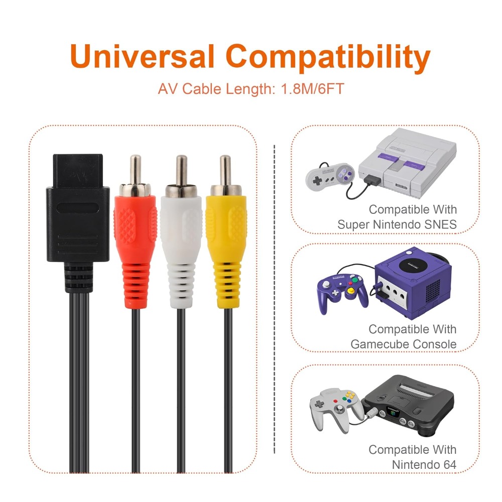 N64/Gamecube/SNES/SFC High Qua - Retro Gaming Cables ulasan dan harga