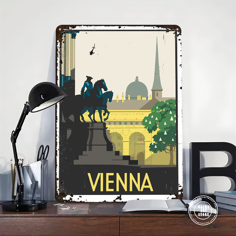 Vienna Metal Poster Custom Wal - Retro Gaming Vienna ulasan dan harga