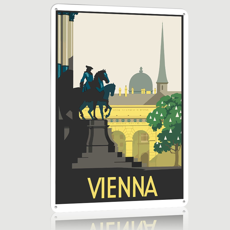 Vienna Metal Poster Custom Wal - Retro Gaming Vienna ulasan dan harga