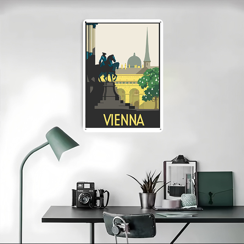 Vienna Metal Poster Custom Wal - Retro Gaming Vienna ulasan dan harga