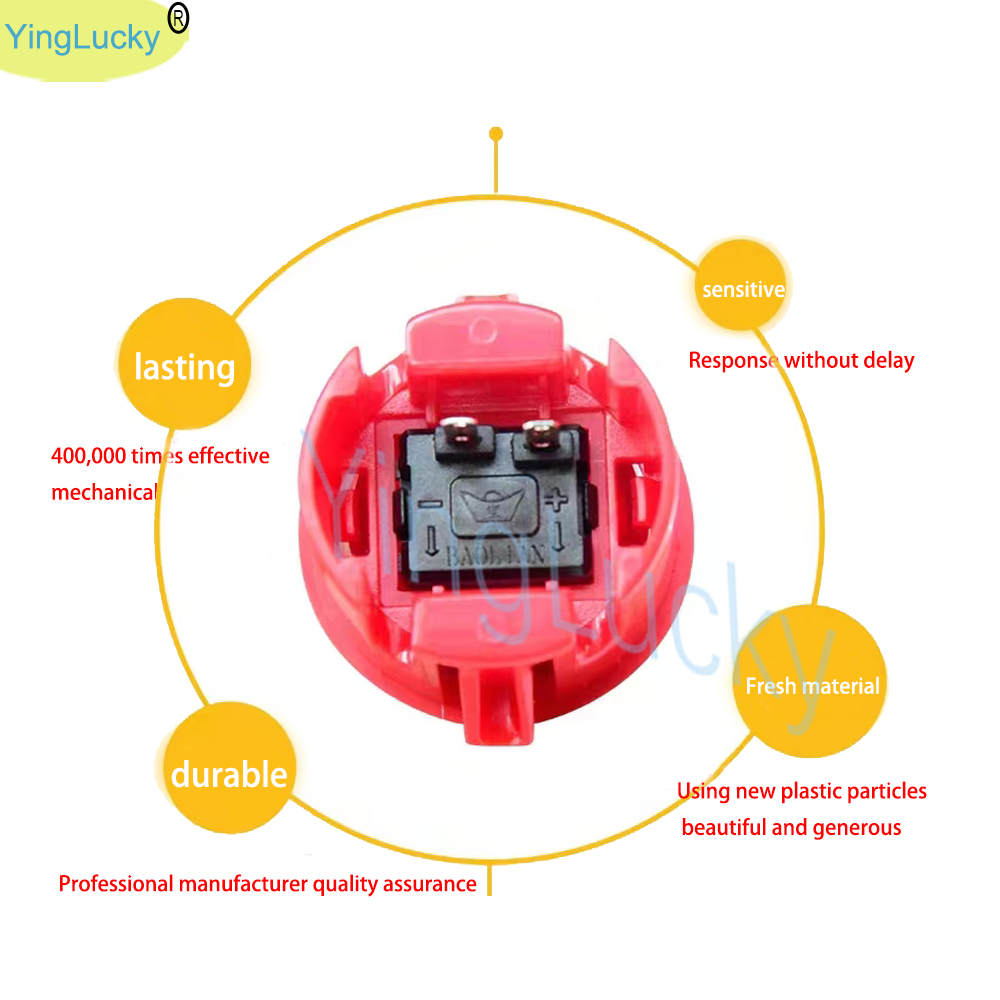 12pcs Arcade Push Button, Sanw - Arcade Button Kit ulasan dan harga