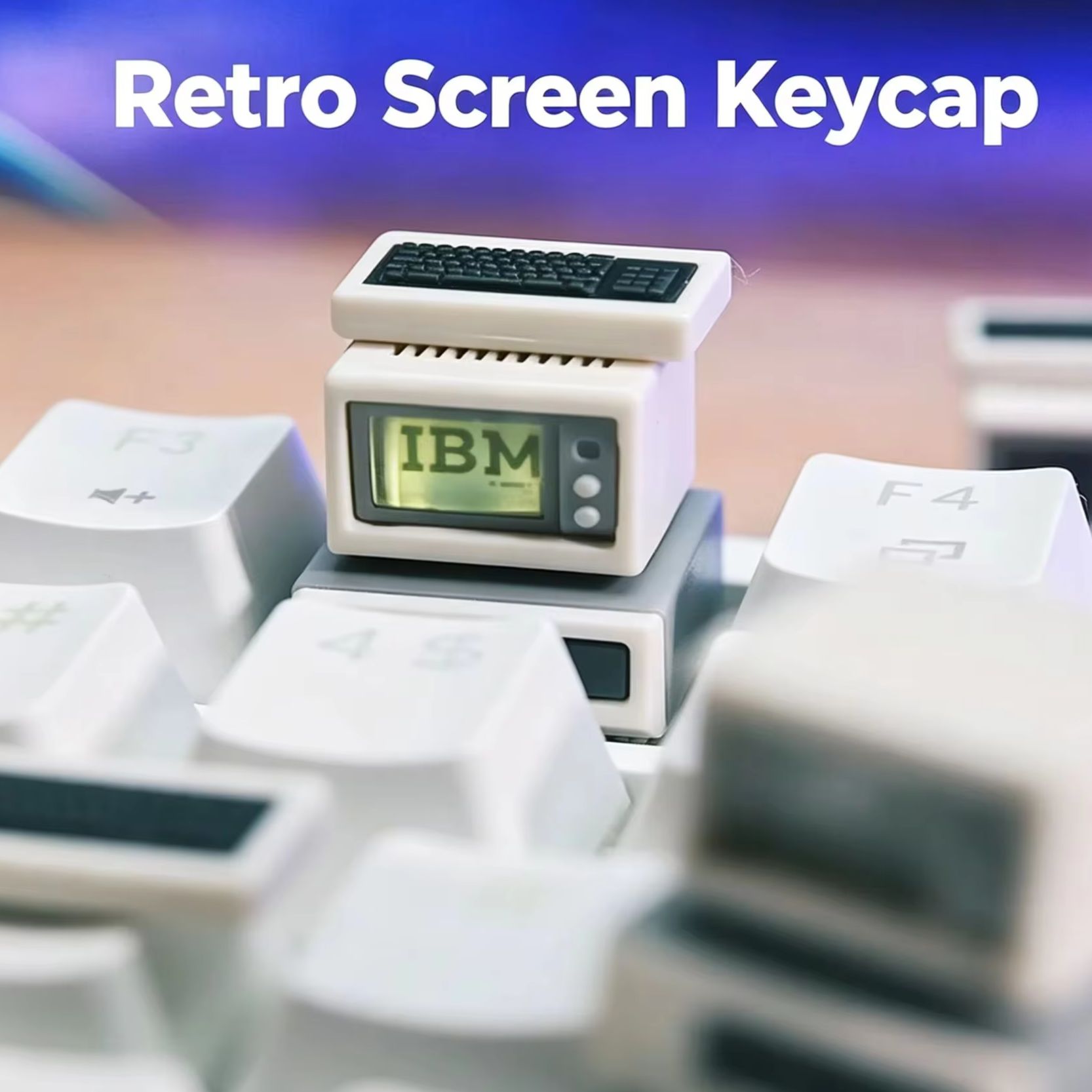 Retro Computer Keycap Backlit  - Retro Gaming Fun ulasan dan harga