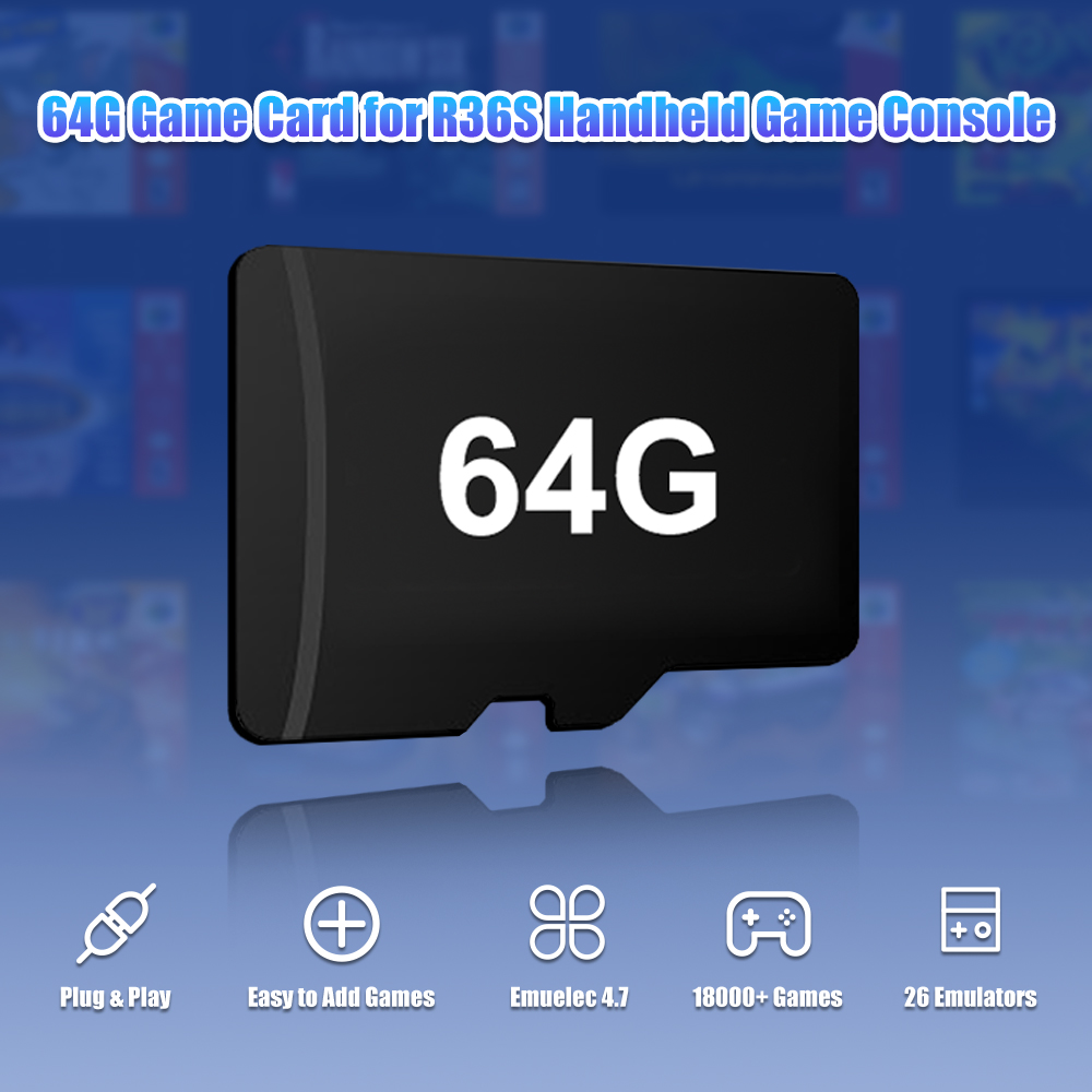 64G Game TF Card for R36S Vide - Retro Gaming Console Handheld ulasan dan harga