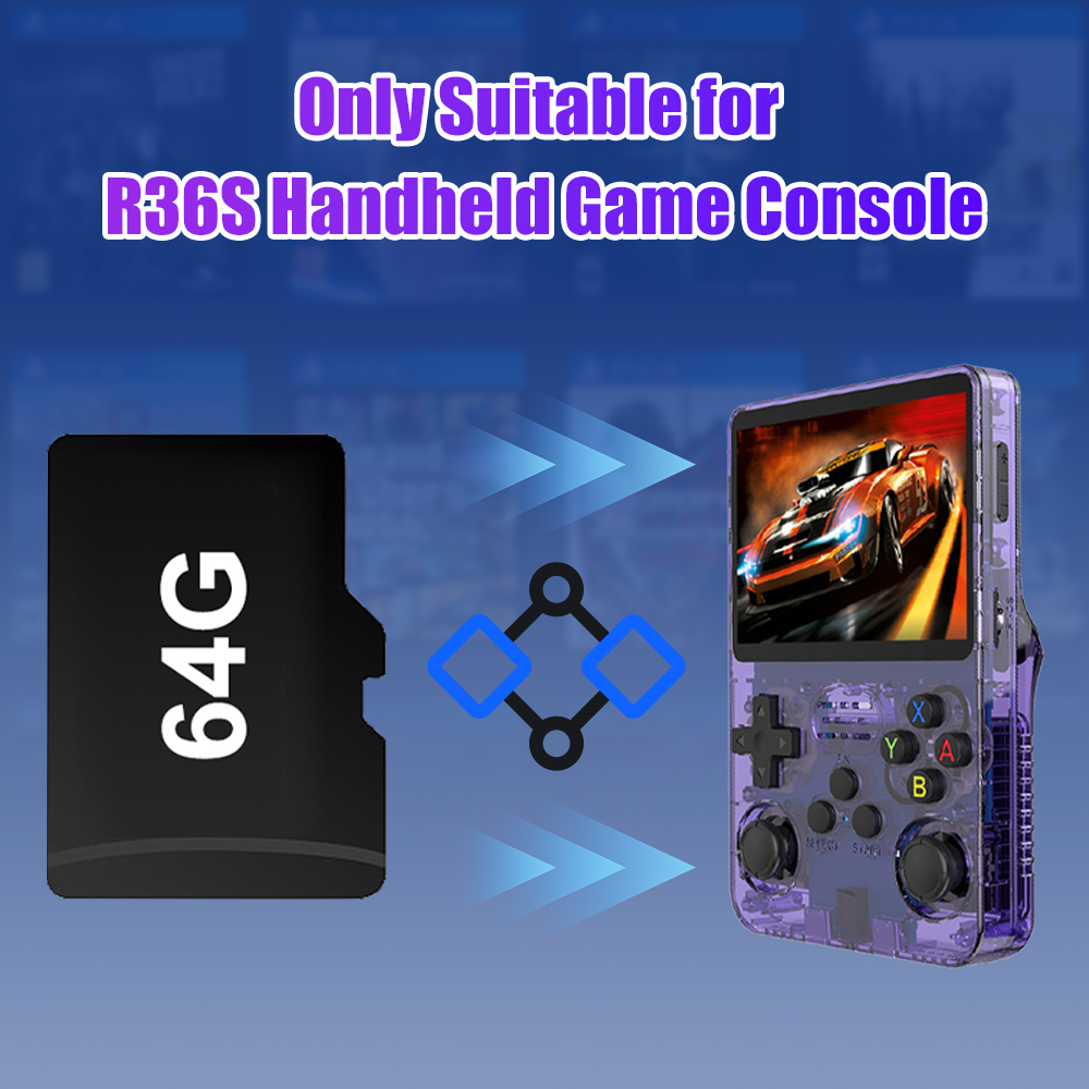 64G Game TF Card for R36S Vide - Retro Gaming Console Handheld ulasan dan harga