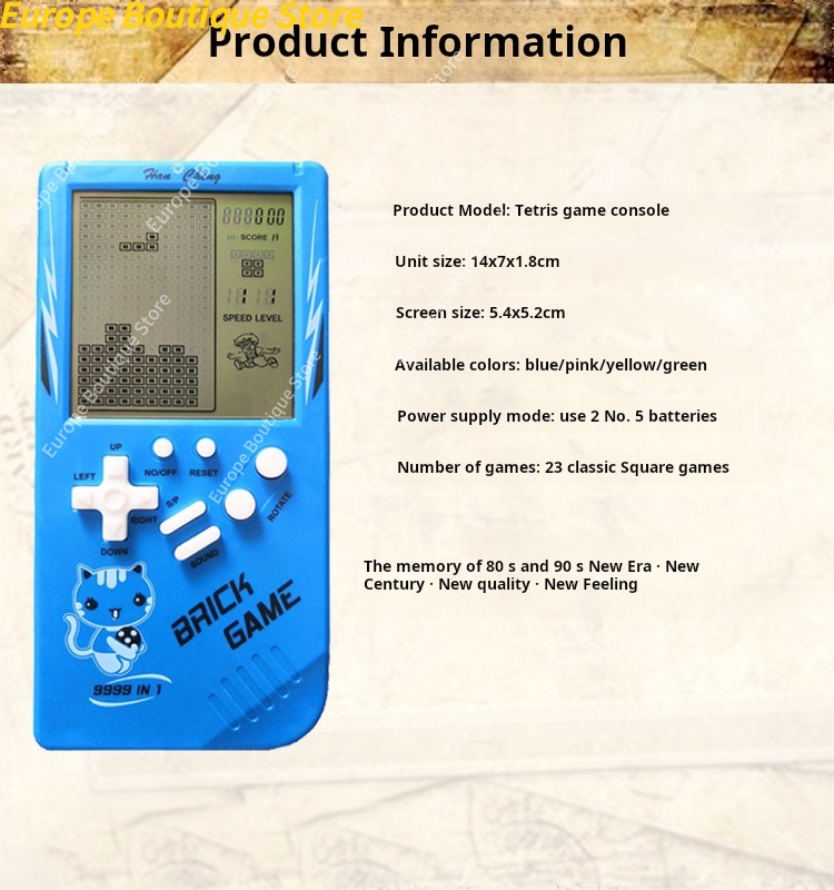 Large Screen Kids Handheld Gam - Retro Gaming Console Handheld ulasan dan harga